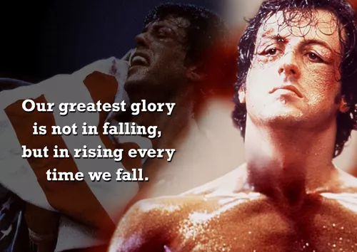 Rocky Balboa 7 Sylvester Stallone Motivation Boxing Greatest Glory Quote Poster 2