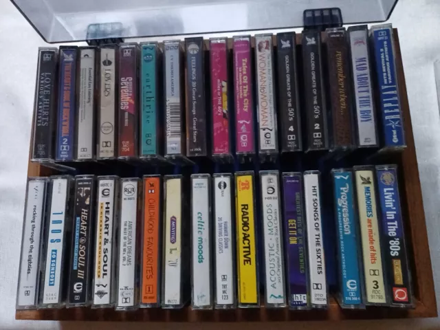 cassettes job lot Of 35 Plus Smart Retro Cassette Case
