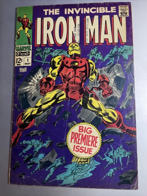Invincible Iron Man 1 Tony Stark 1st Solo Series Marvel Silver Age Key 1968