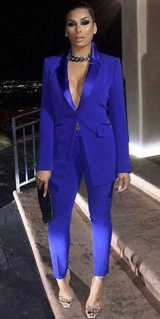 Royal blue womens tuxedo on sale