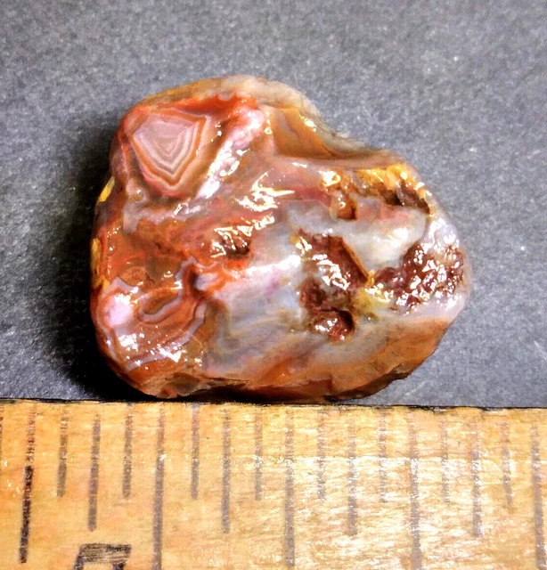 Lake Superior Agate 0.14 oz 'TINY TOP SHELF 3' Rough Minnesota Gem - upnorth