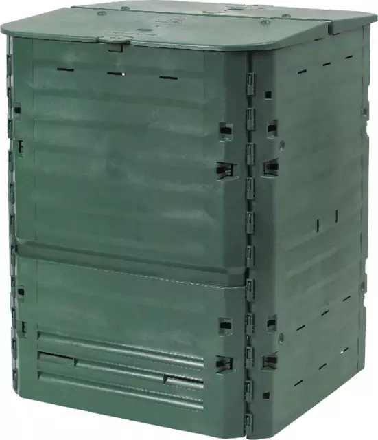 GARANTIA THERMO-KING Komposter grün | 400 Liter | Komposter Garten Kunststoff