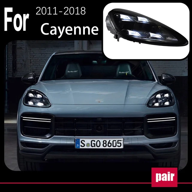 LED Nebelscheinwerfer Schwarz Für Porsche Cayenne 2010-2014 & Macan