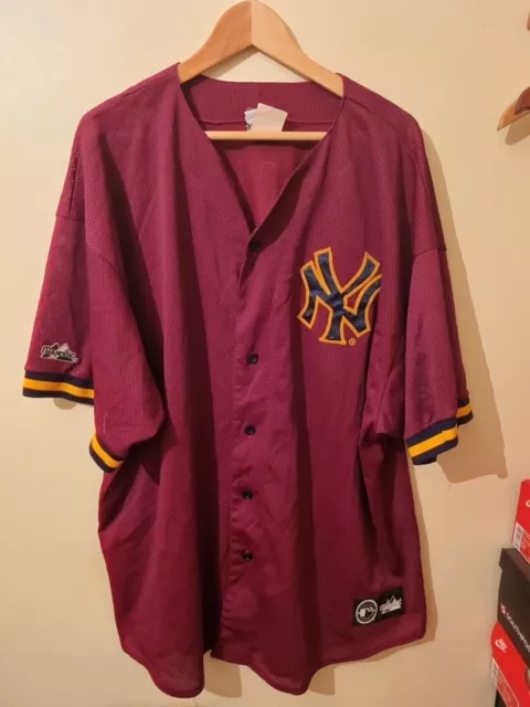 NEW YORK YANKEES Vintage Majestic MLB Baseball ⚾️ Jersey Shirt Top Size XXL 90s
