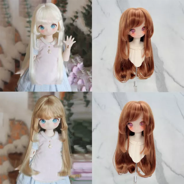 Dolls Wigs Soft Hair Wigs Finished for 1/3 1/4 1/6 BJD Fashion Doll Accessories