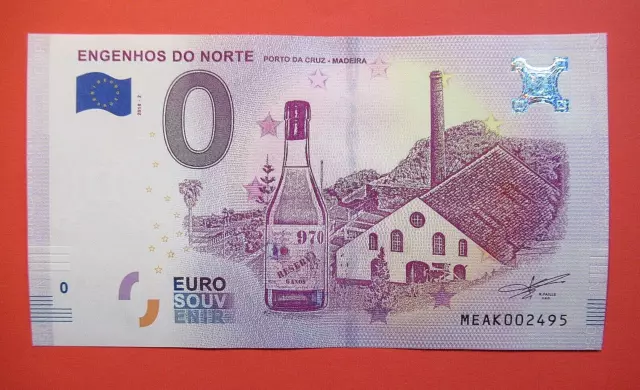 0 Euro Schein "Engenhos do Norte" 2018-2 Portugal Madeira | Billet € Souvenir