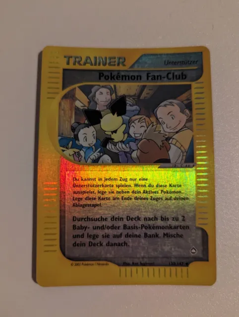 POKEMON FAN CLUB - 130/147 - Aquapolis - Trainer - Pokemon Card CGC 7