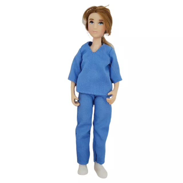 Breyer Horse Vet Veterinarian Care Doll Lady Blue Scrubs Posable 6.5" EUC