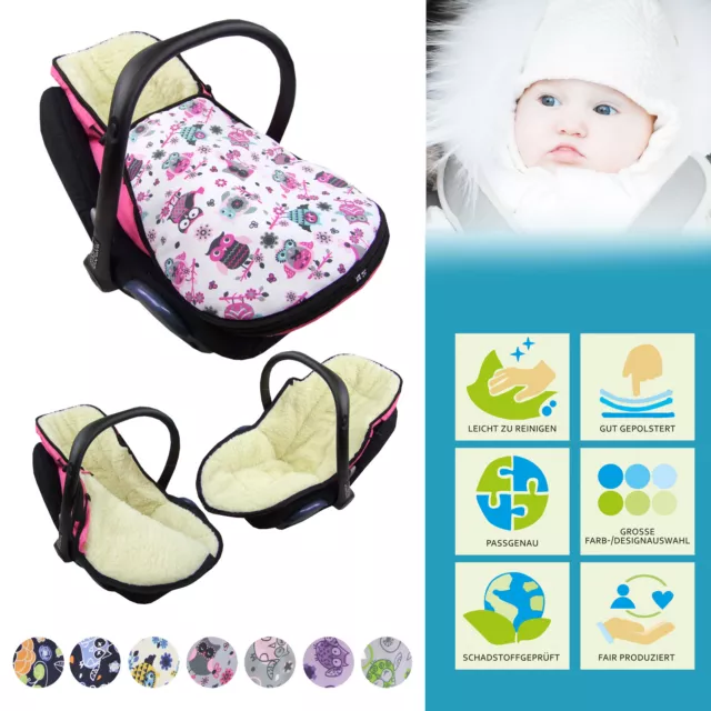 Bambiniwelt Saco de Paseo para Silla Portabebés De Maxi-Cosi Con Lana Búho Xx