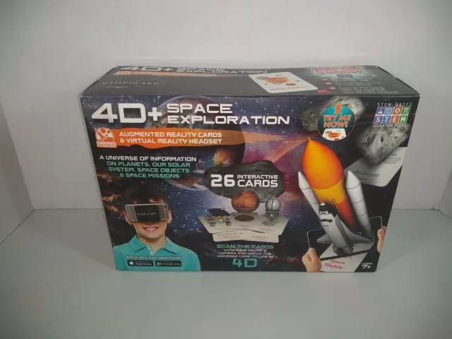 4D + Utopia 360° Space Exploration Augmented Reality Cards & Virtual VR Headset