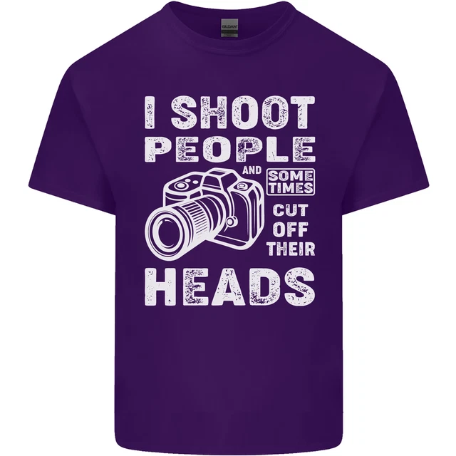 T-shirt top Photography I Shoot People Photographer da uomo cotone 10