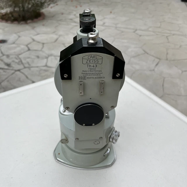 Carl Zeiss TH43 Optical Theodolite Survey Transit, Keuffel & Esser, German Made