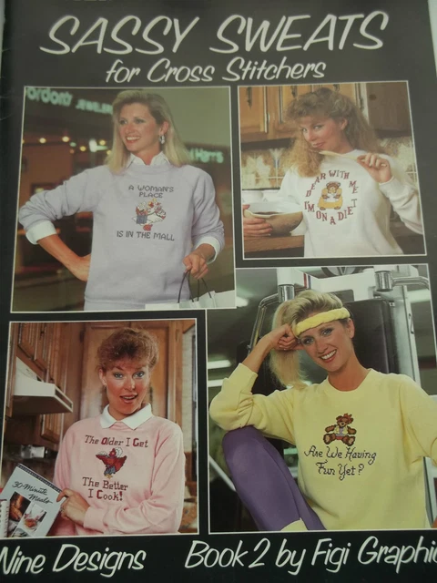 ***Freizeitkunst Freche Sweats Für Kreuzstiche 9 Designs