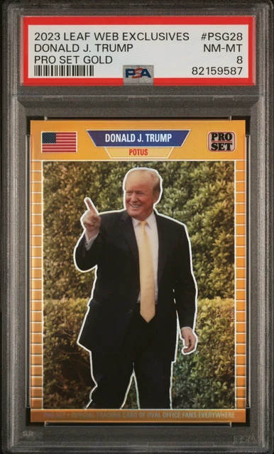 2023 LEAF PRO Set Metal Gold /199 Donald J. Trump #PSG-28 Rookie Card ...