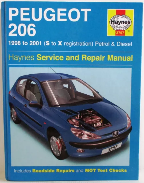 Haynes - Peugeot 206 1998-2001 / Propriétaires Atelier Manuel Used 1st - 124