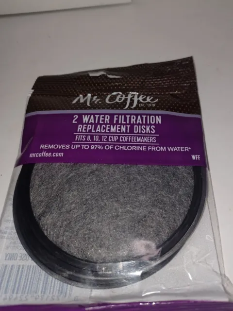 Mr. Coffee 2 Water Filtration Replacement Disks New Sealed