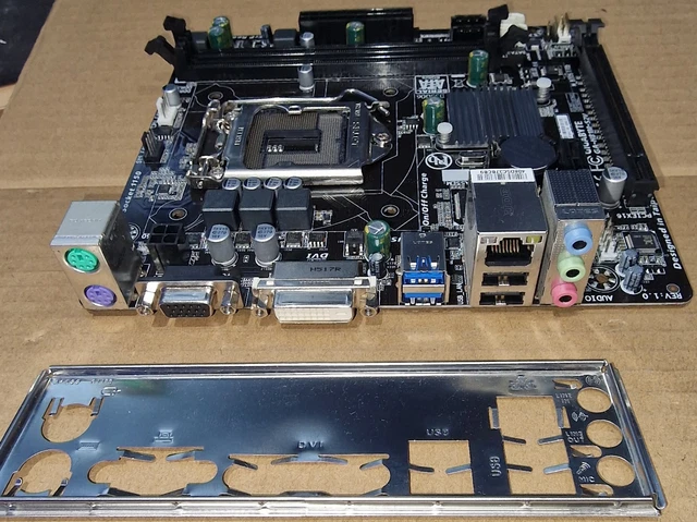 GIGABYTE GA-H81M-S2V SOCKET LGA 1150 Micro ATX Motherboard & I/O Shield ...