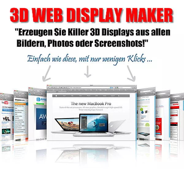 3D Web Display Maker - Der neue Trend - inklusive Master Reseller Lizenz