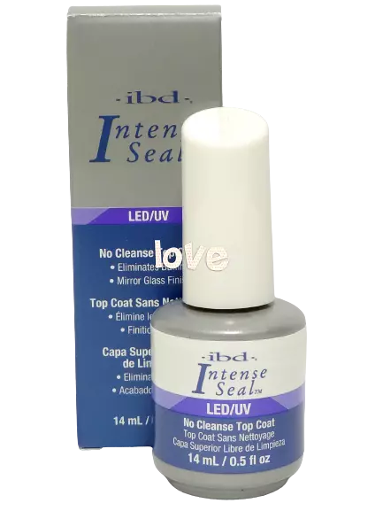 IBD Intense Seal LED/UV Gel Top Sealer 0.5fl.oz No Cleanse Top Coat Builder
