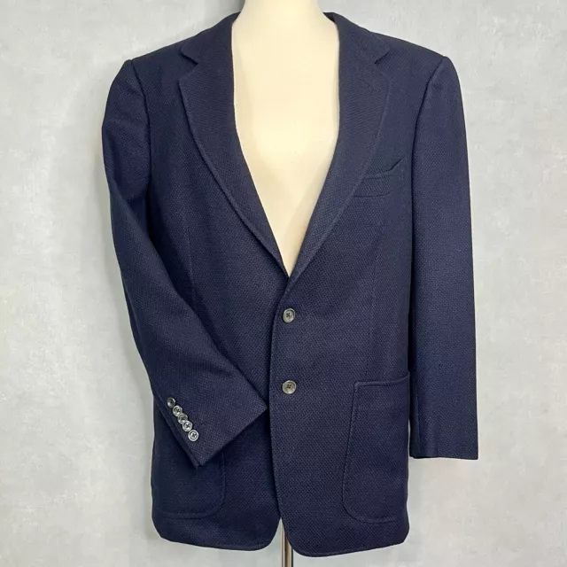 Tom Ford Men's Size 7-52R Sport Coat Blazer Jacket Silk / Wool Dark Navy EUC