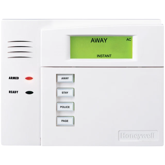 Teclado inglés fijo inalámbrico Honeywell 6150RF con transceptor integrado -...