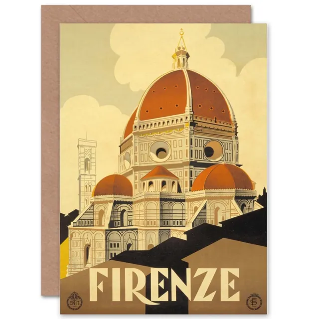 Reise Florenz Italien Basilika Santa Maria Fiore leere Grußkarte