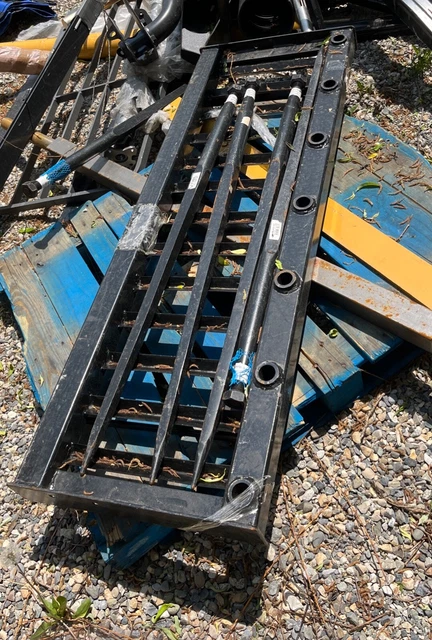60" Tine Bucket Silage Manure Rake With 7  1-3/4  x 49 Tines Skid Steer