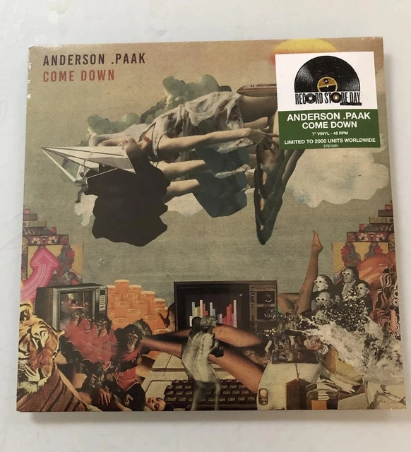 Anderson .Paak - Come Down 7” RSD 2025 ANDERSON PAAK Come Down 7 Vinyl RSD 2025 Record Store Day