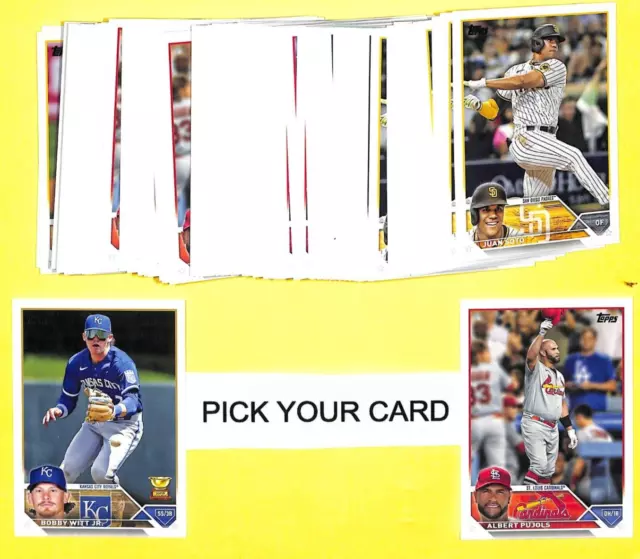 2023 Topps Series 1 Baseball cards 1-250 - PICK/CHOOSE YOUR CARD TO COMPLETE SET