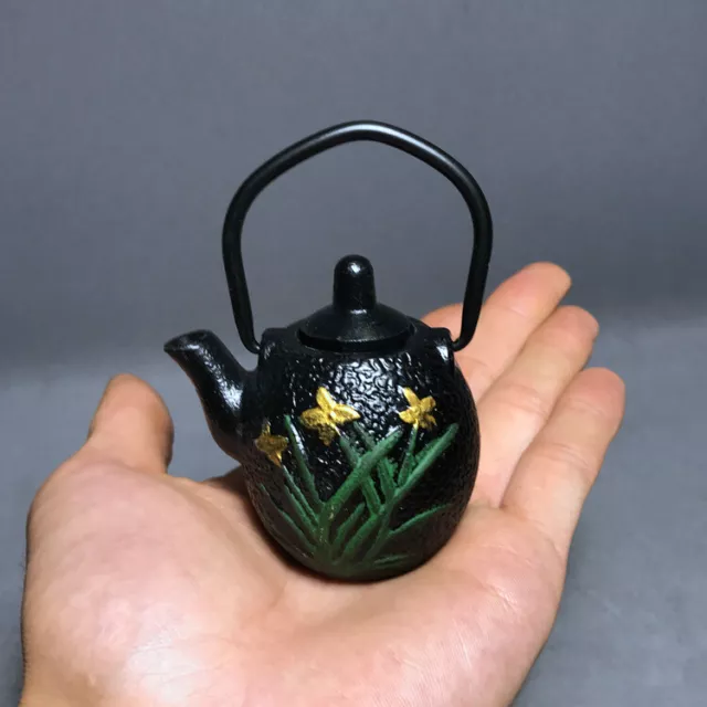 Iron Kettle Mini Iron Kettle Small Teapot Tea Pet Ornaments Iron Kettle