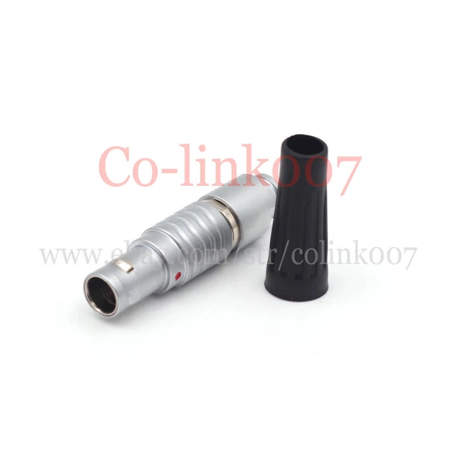 Connecteur Aviation 2 Broches FGG.0B.302 - Prise Femelle Auto-verrouillage Push-pull - Soudure