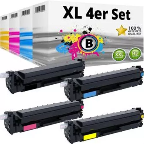 4x Alternativ HP Toner 410X 411X 412X 413X Mehrfarbig, MFP M452 M477 M377 Serie