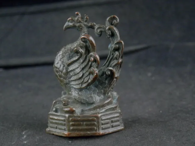 Chinese Bronze Hand Made *Phoenix* 朱雀 Statue