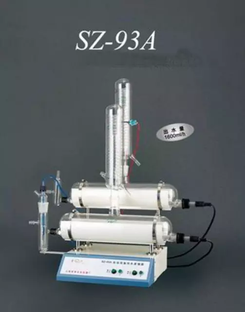 Quartz Automatic Pure Water Distiller Double Distillation Lab Use SZ-93A U