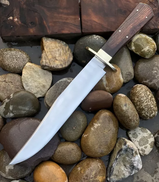 Custom Made Hand Forged Spring Steel Coffin Bowie Knife