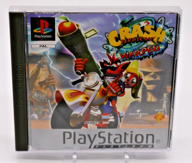 PS1 CRASH BANDICOOT 3 III Warped Platinum PAS DE JEUX PLAYSTATION 1