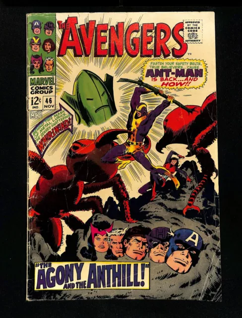 Avengers #46 VG 4.0 1st Appearance Whirlwind! Ant-Man! Marvel 1967