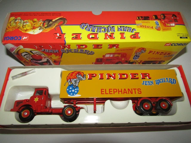 IXO / Corgi 1/43 – Semi-remorque éléphants Pinder – Neuf