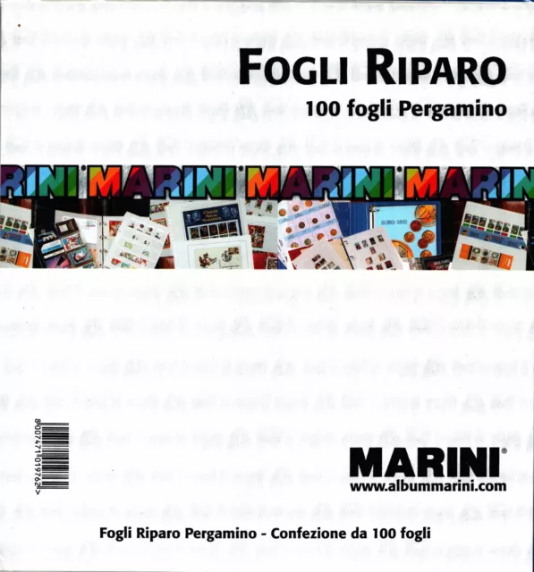 MARINI - Fogli Riparo in Pergamino - Confezione da 100 pezzi - nuova