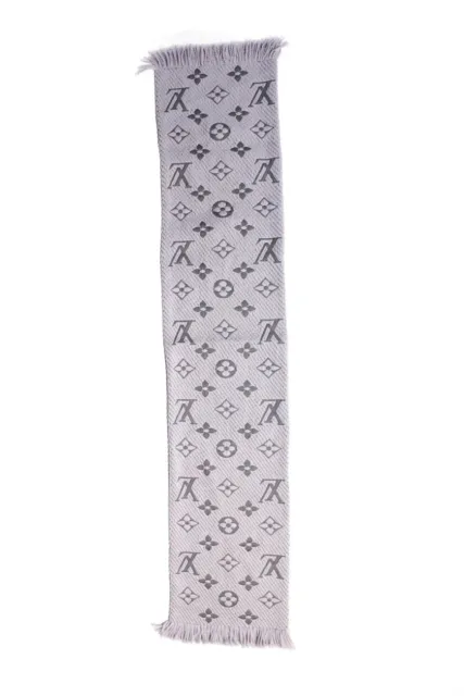 Louis Vuitton Womens Woven Monogram Rolled Edge Silk Scarf Brown 27 - Shop  Linda's Stuff