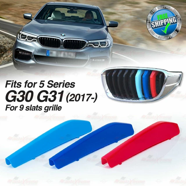 Set de Caches Grilles Clips Calandre BMW Pack M Serie 5 G30 2018-2021