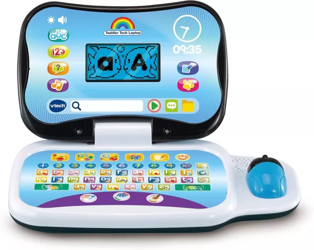 VTech Toddler Tech Laptop, Interactive Educational Computer Toy, 20 Games Learn