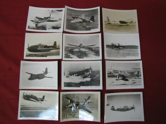 Vintage Lot of 9 Early Military Aviation WW1/WW2 Plane Photos #6