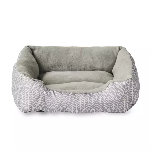 Small Cuddler Dog Cat Puppy Kitten Pet Bed, Gray, Up to 25 Lbs