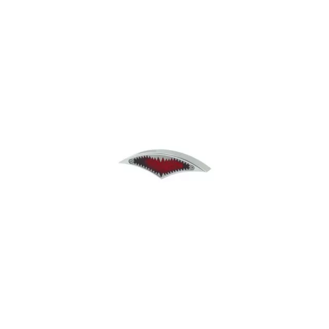 Fanale posteriore big mouth cromato lente rossa