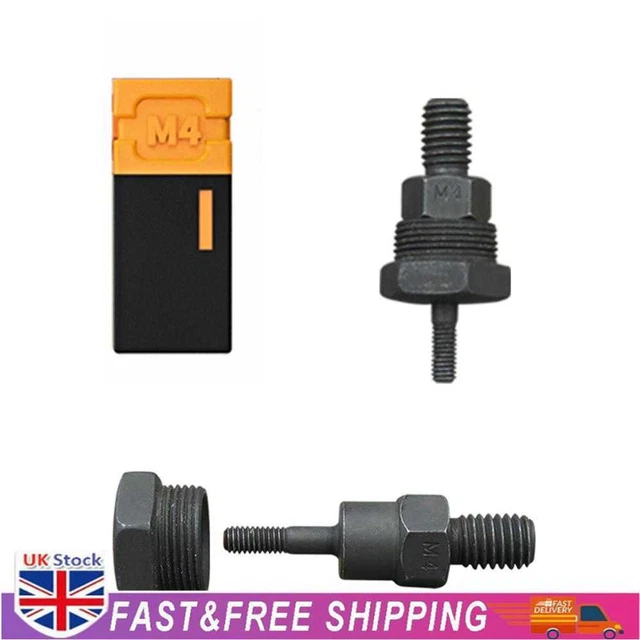 Rivets Nuts Insert Flat Head Threaded Nut for Hand Riveter Gun Tools (M4)