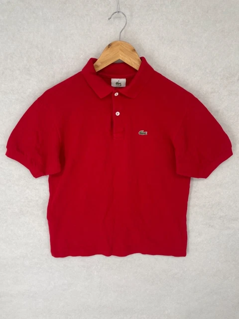 Polo rossa per bambini Lacoste taglia 16 cotone
