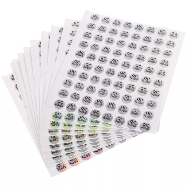 800 QC Passed Stickers, Self-Adhesive Labels, Inspection Circle Stickers-BZ