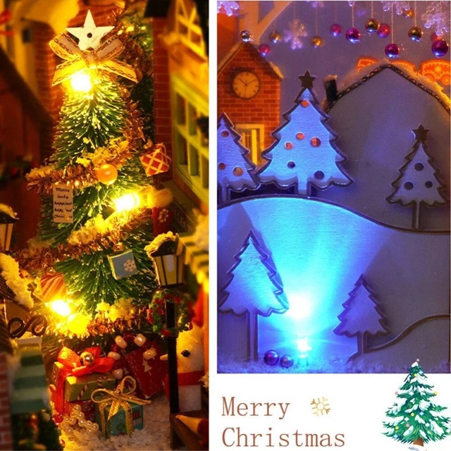 Wooden Shelf Insert Kit DIY 3D Book Stand Colorful DIY Wooden Book  Christmas