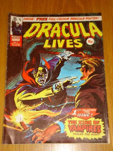 Dracula Lives #1 1974 October 26 British Horror Comic